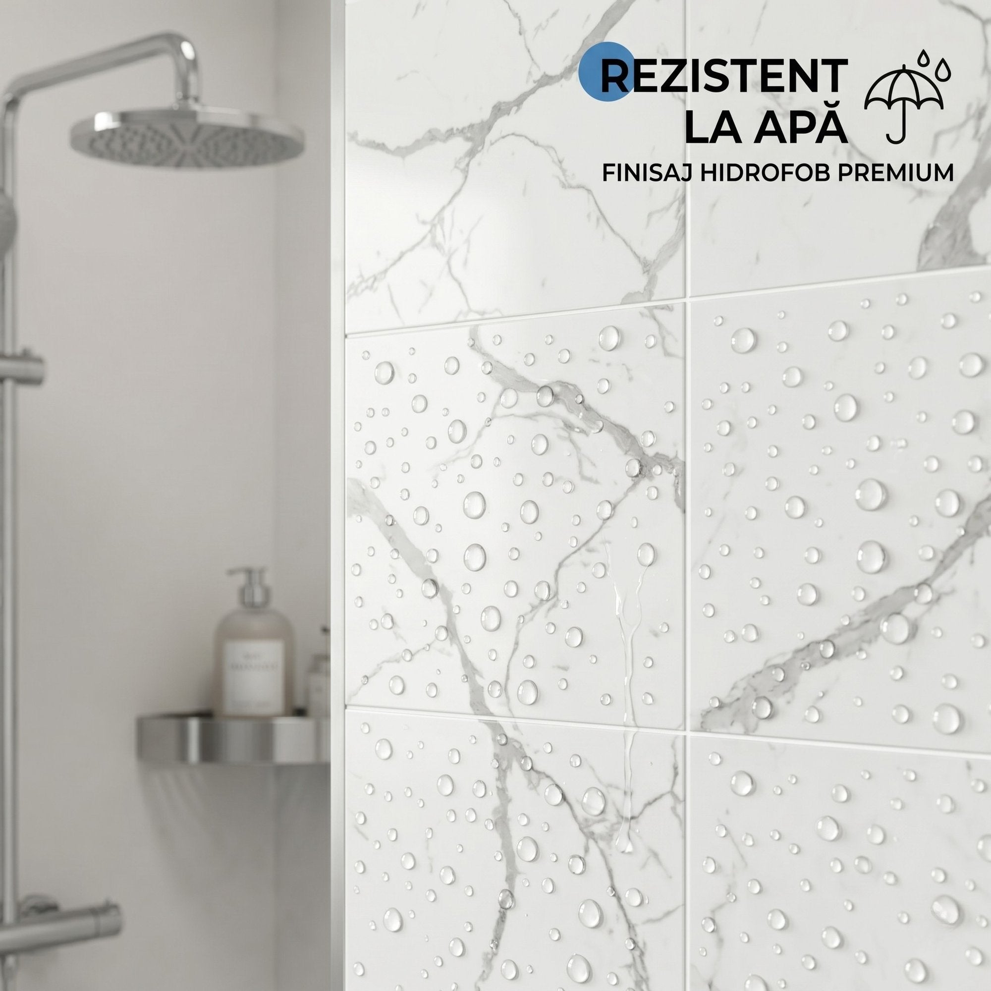 Set 10 x Placi Decorative Imitatie Marmura, Grosime 2mm 4
