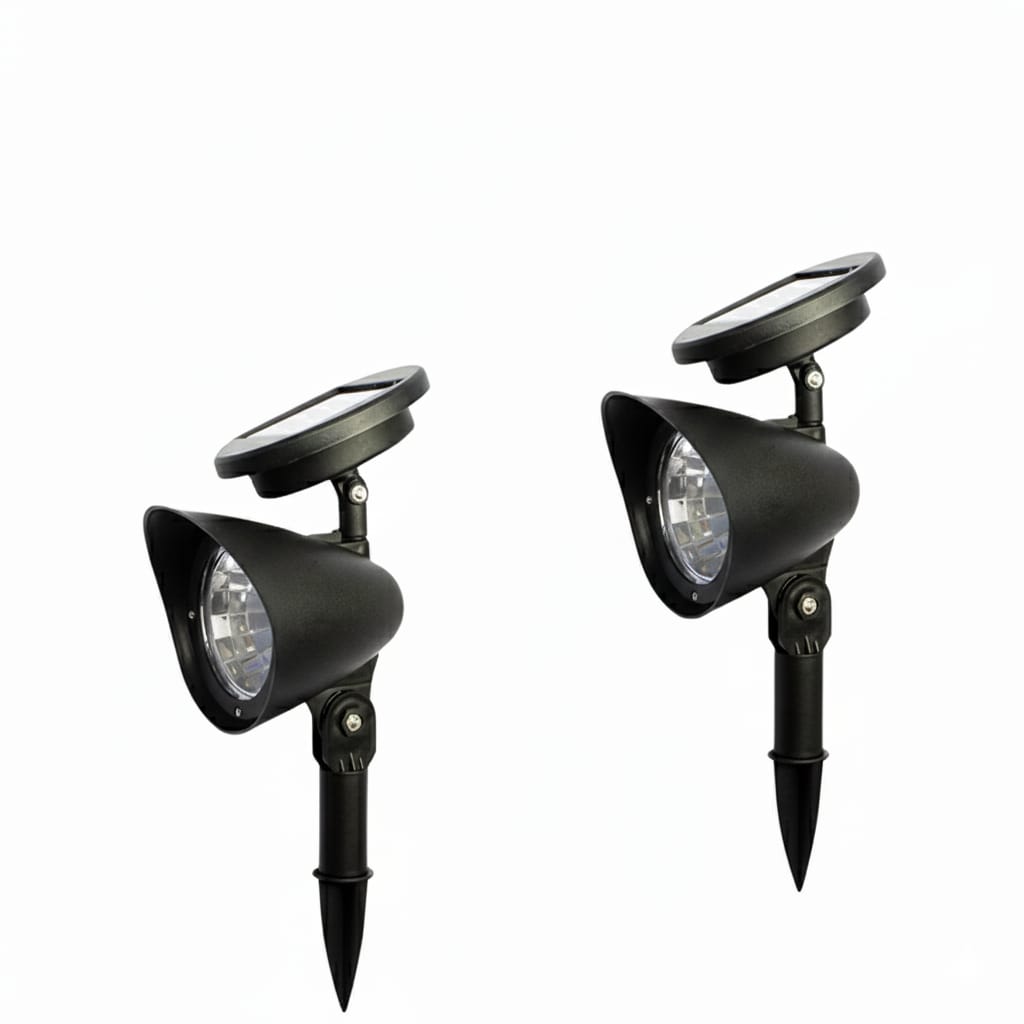 Set 2 Lampi Solare LED pentru Gradina, Lampa Reglabila, Impermeabil IP65 1