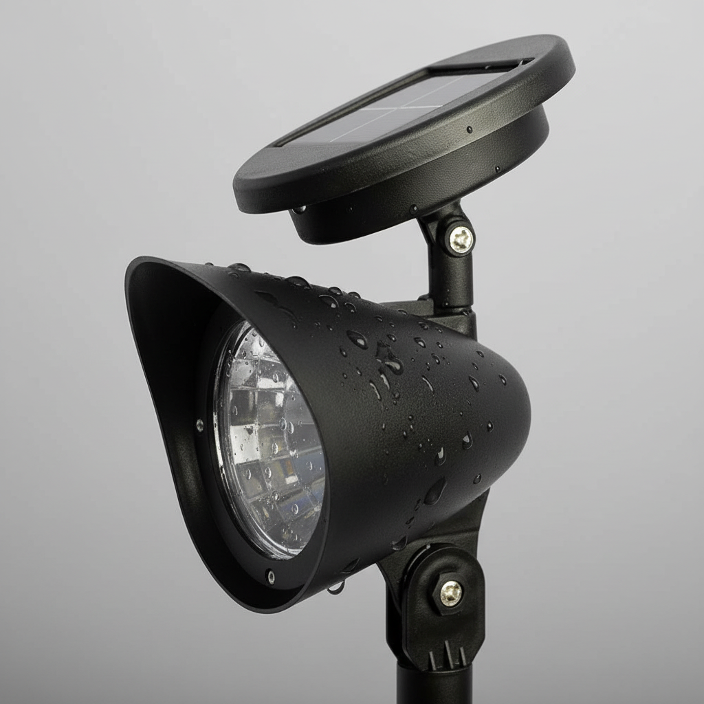 Set 2 Lampi Solare LED pentru Gradina, Lampa Reglabila, Impermeabil IP65 5