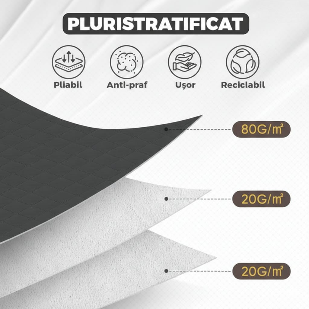 Set 3 Cutii depozitare 84L pliabile cu fereastră transparentă 60x40x35 cm 4