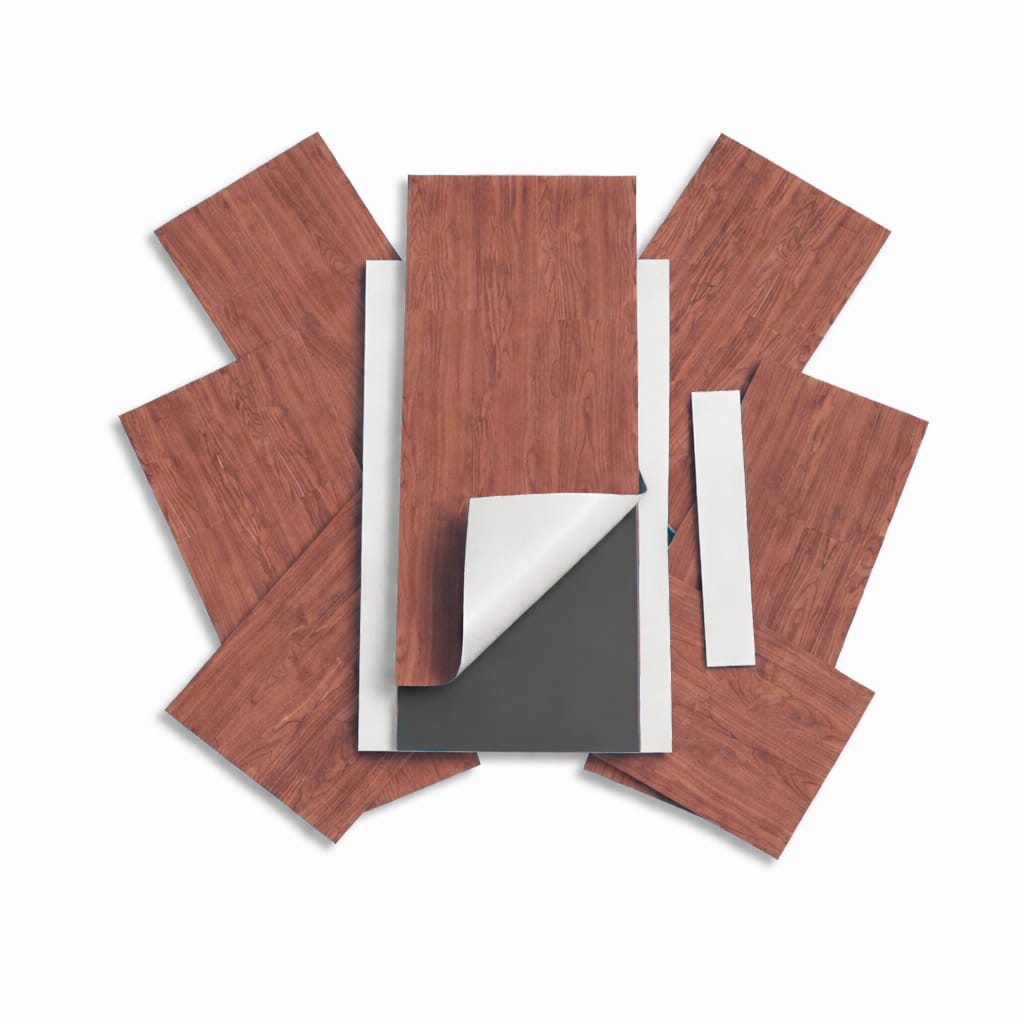 Set 36 Placi Autoadezive pentru pardoseala cu Aspect de Lemn Stejar 1