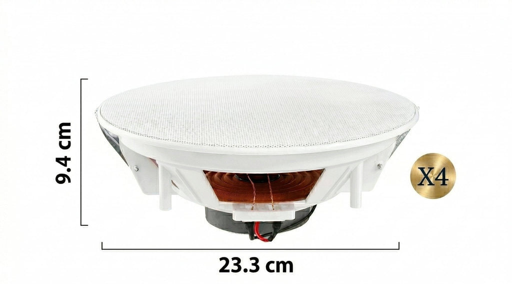 Set 4 Boxe Incastrabile pentru Tavan Si Perete – 8 inch, 20W, Alb 6