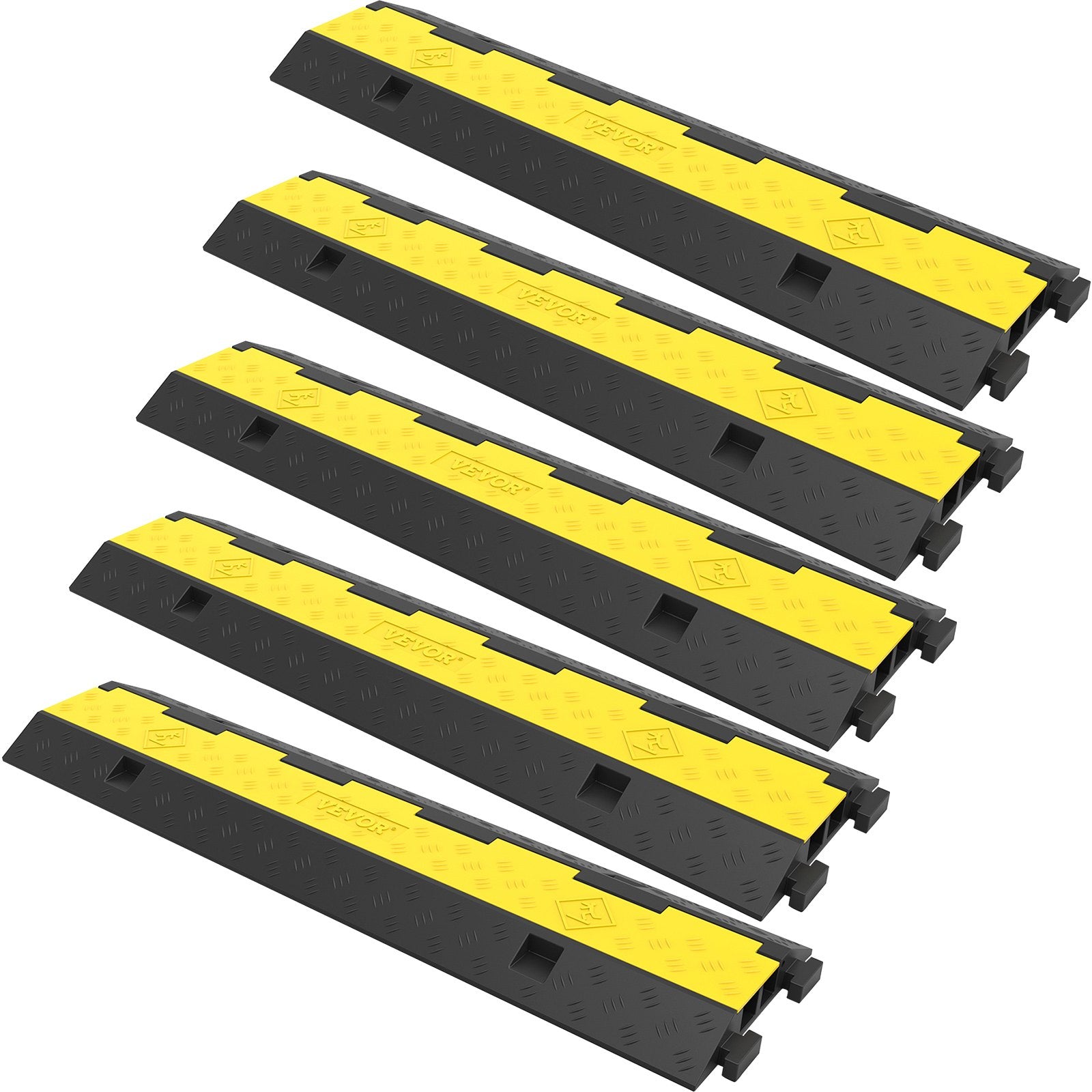 Set 5 Rampe Protectie Cabluri cu 2 Canale – 101x24.5x5 cm, Capacitate 5 Tone 1