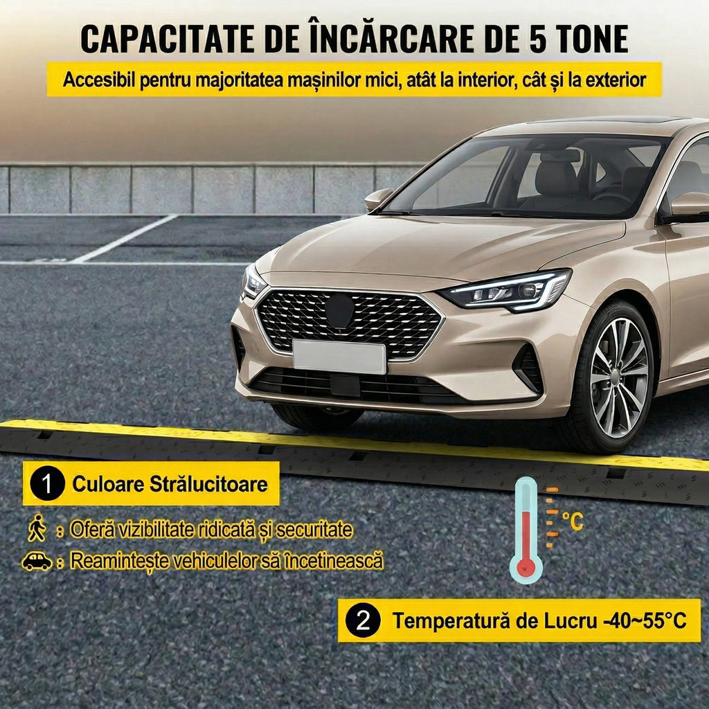 Set 5 Rampe Protectie Cabluri cu 2 Canale – 101x24.5x5 cm, Capacitate 5 Tone 5