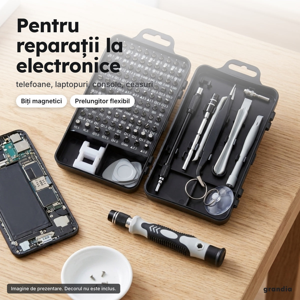 Set de șurubelnițe de precizie – Pentru reparații la electronice