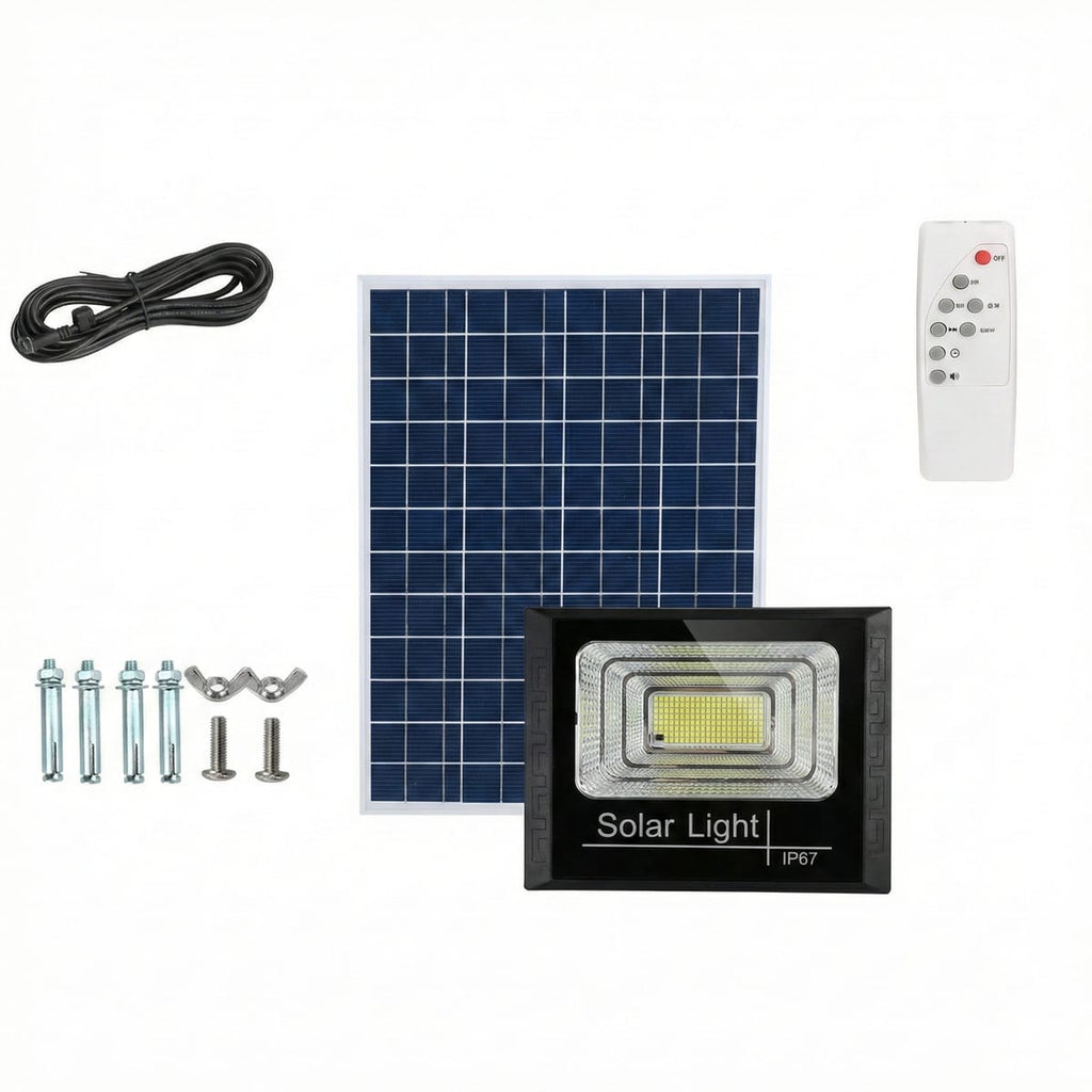 Set Complet Lampa Solara 30W cu Panou, Kit Montaj Inclus, 2 Moduri Iluminat 2