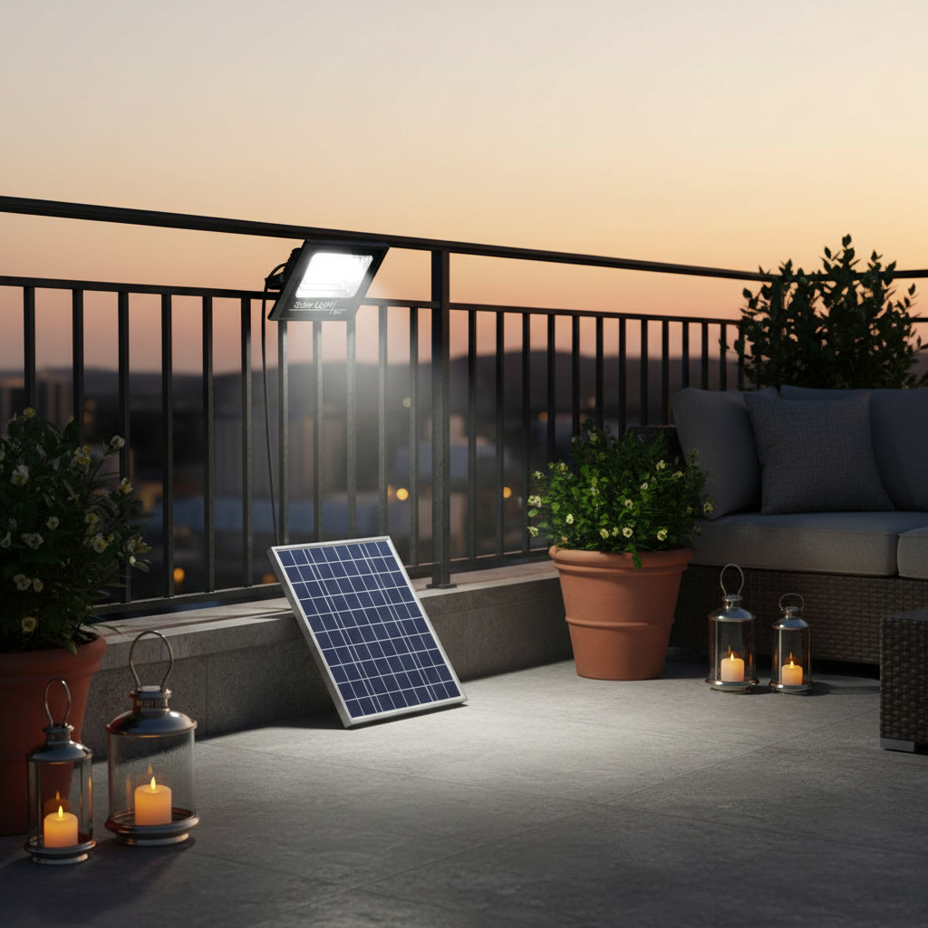 Set Complet Lampa Solara 30W cu Panou, Kit Montaj Inclus, 2 Moduri Iluminat 8