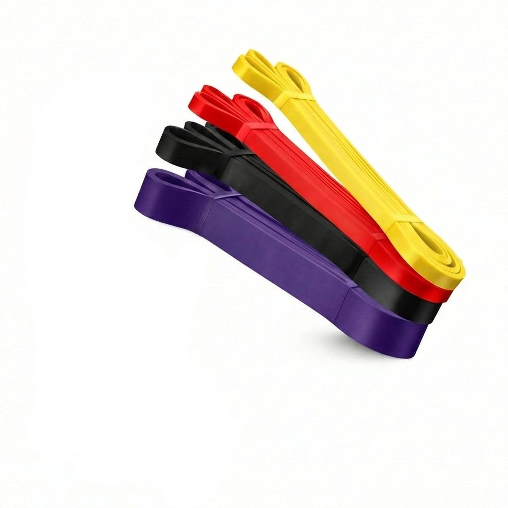 Set de 4 Elastice de Rezistență FitBase, Latex Natural, Antrenament Versatil 1