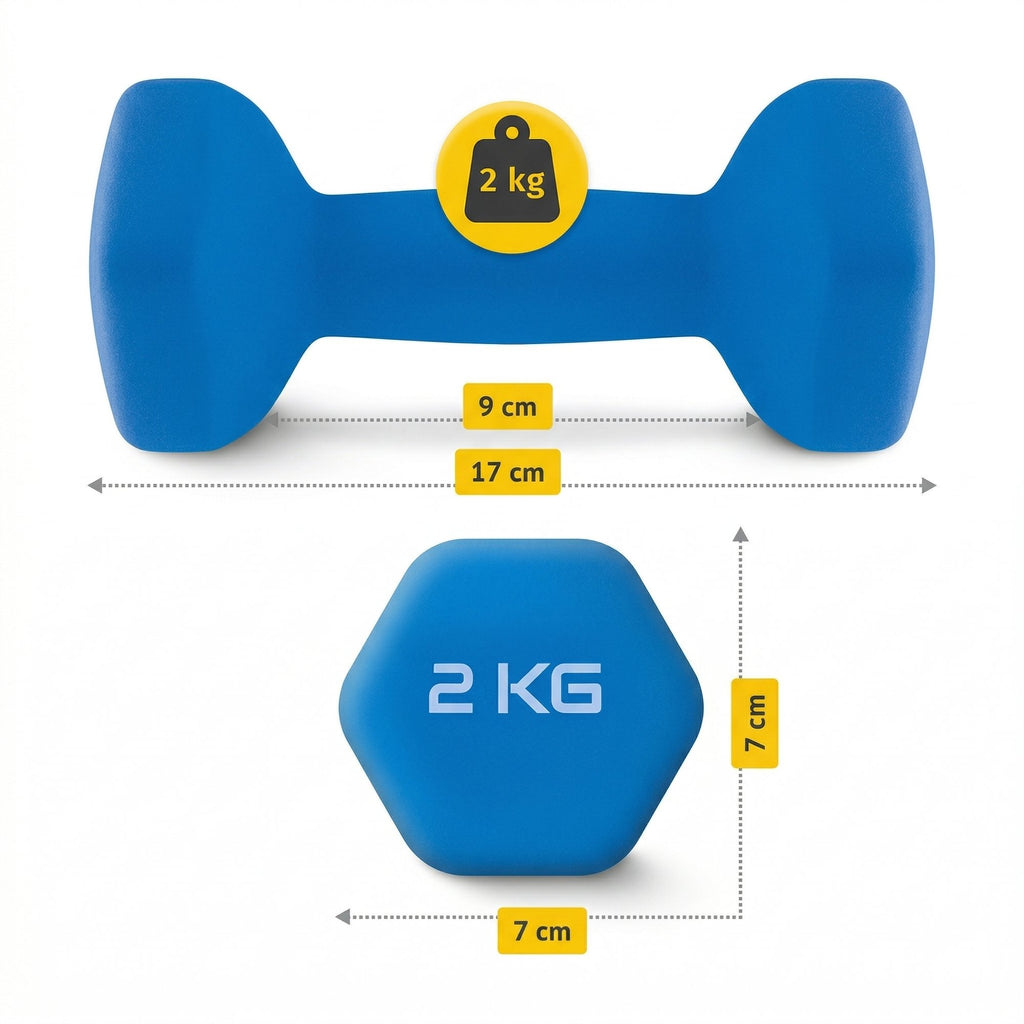 Set Gantere Fitness 12 kg cu Suport – 6 Greutati din Fonta si PVC 7