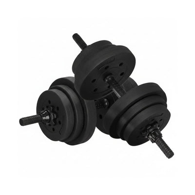 Set Greutati Multifunctionale 19 kg - Gantere, Haltera, Kettlebell, Metal, Maner Antiderapant 1