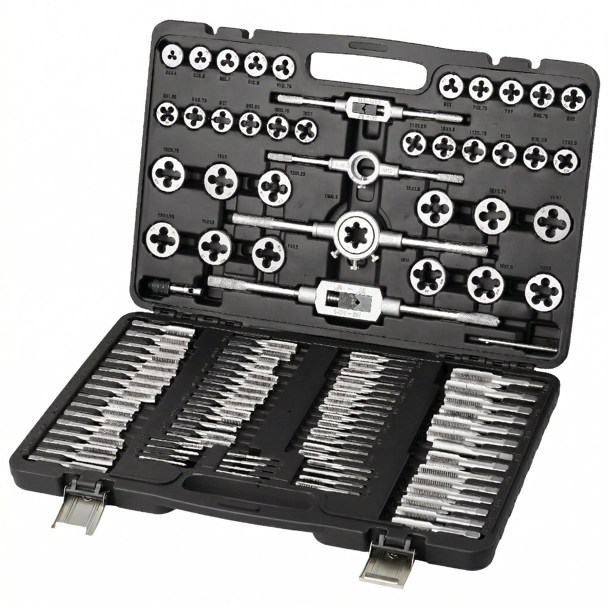 Set Profesional Tarazi si Filiere Metrice, 110 Piese – Otel G80, M2-M18 5