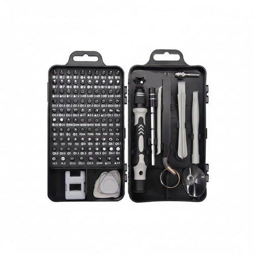 Set surubelnita de precizie cu 122 capete interschimbabile, trusa compacta pentru reparatii electronice 1