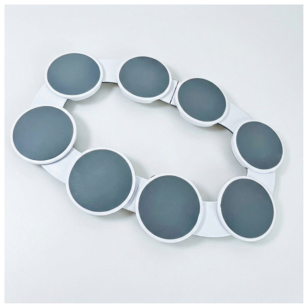 Set tăvi de servire înlănțuite, 90 x 51 cm, alb-gri