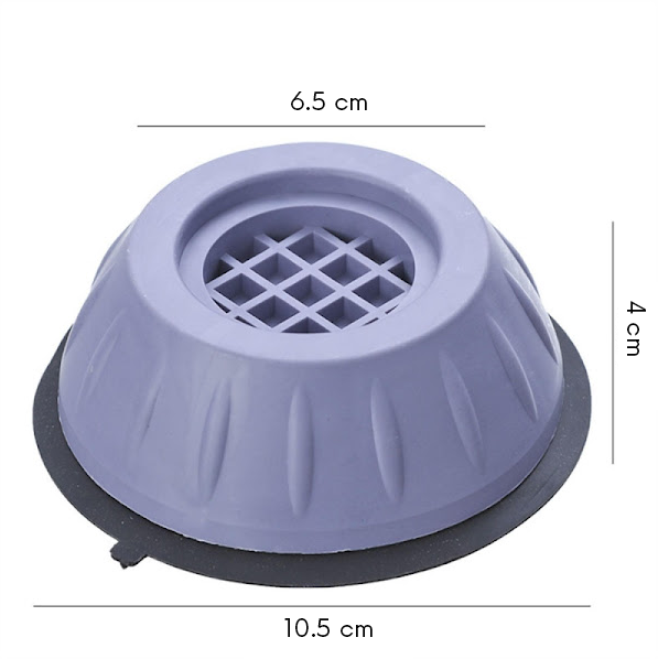 Set 4 Suporturi Antivibrații pentru Mașina de Spălat, Piciorușe Anti-Zgomot