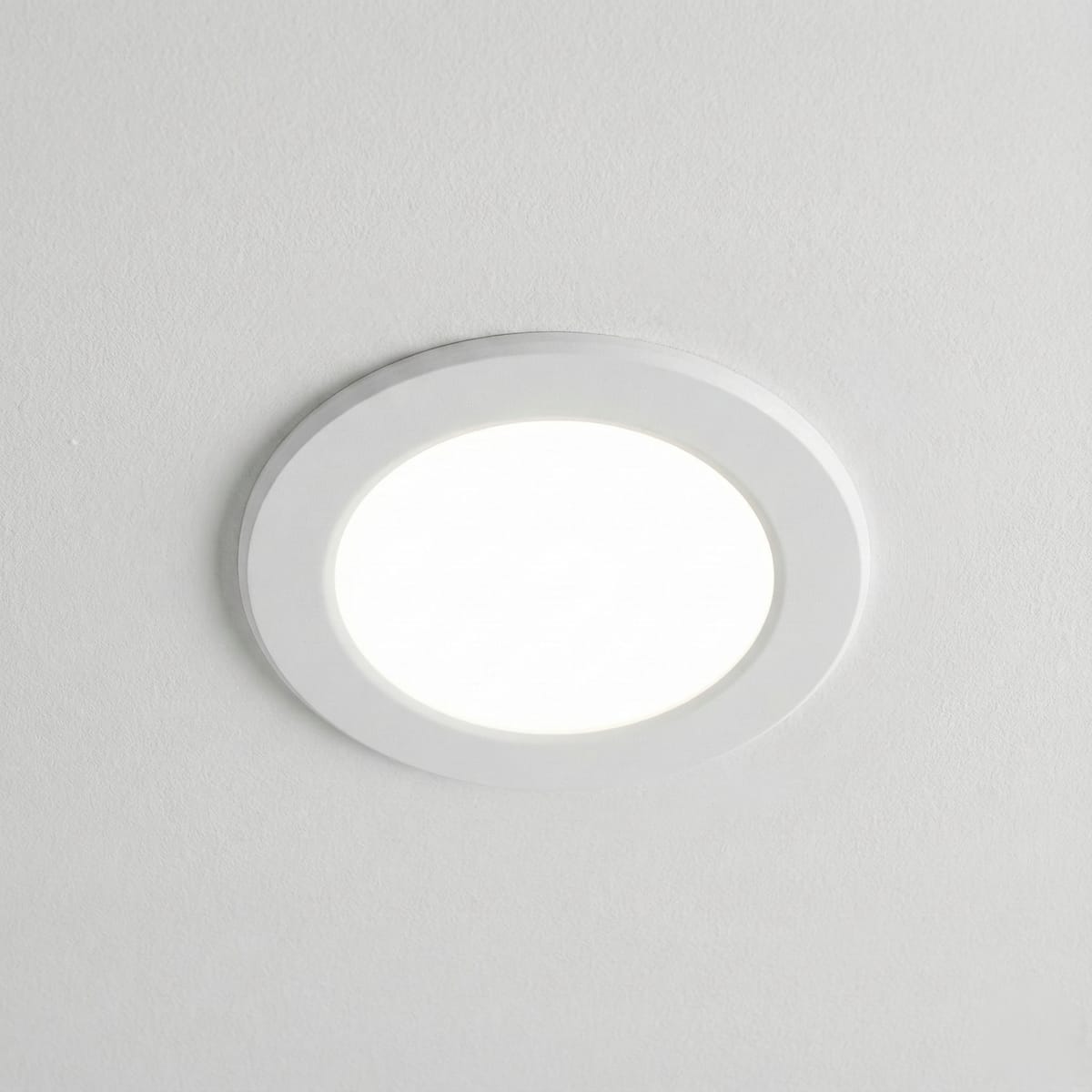 Spot LED incastrat ECO 6W rotund alb, 100mm, alb rece, pentru tavan rigips 1