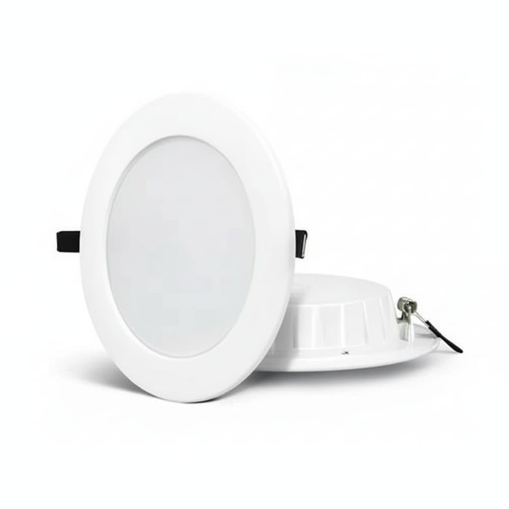 Spot LED incastrat ECO 6W rotund alb, 100mm, alb rece, pentru tavan rigips 2