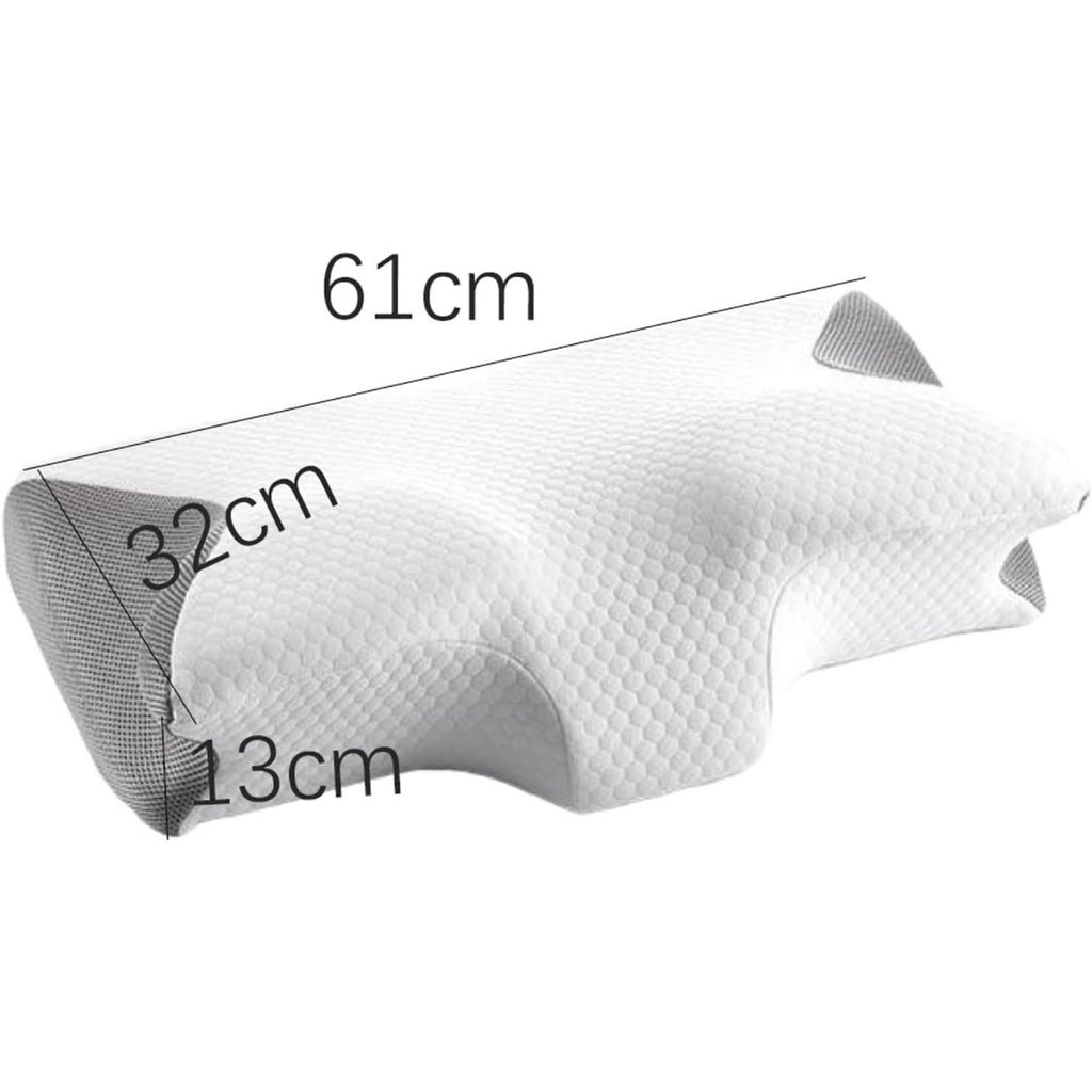 Perna ortopedica cervicala din spuma cu memorie, suport gat si coloana, pentru somn odihnitor