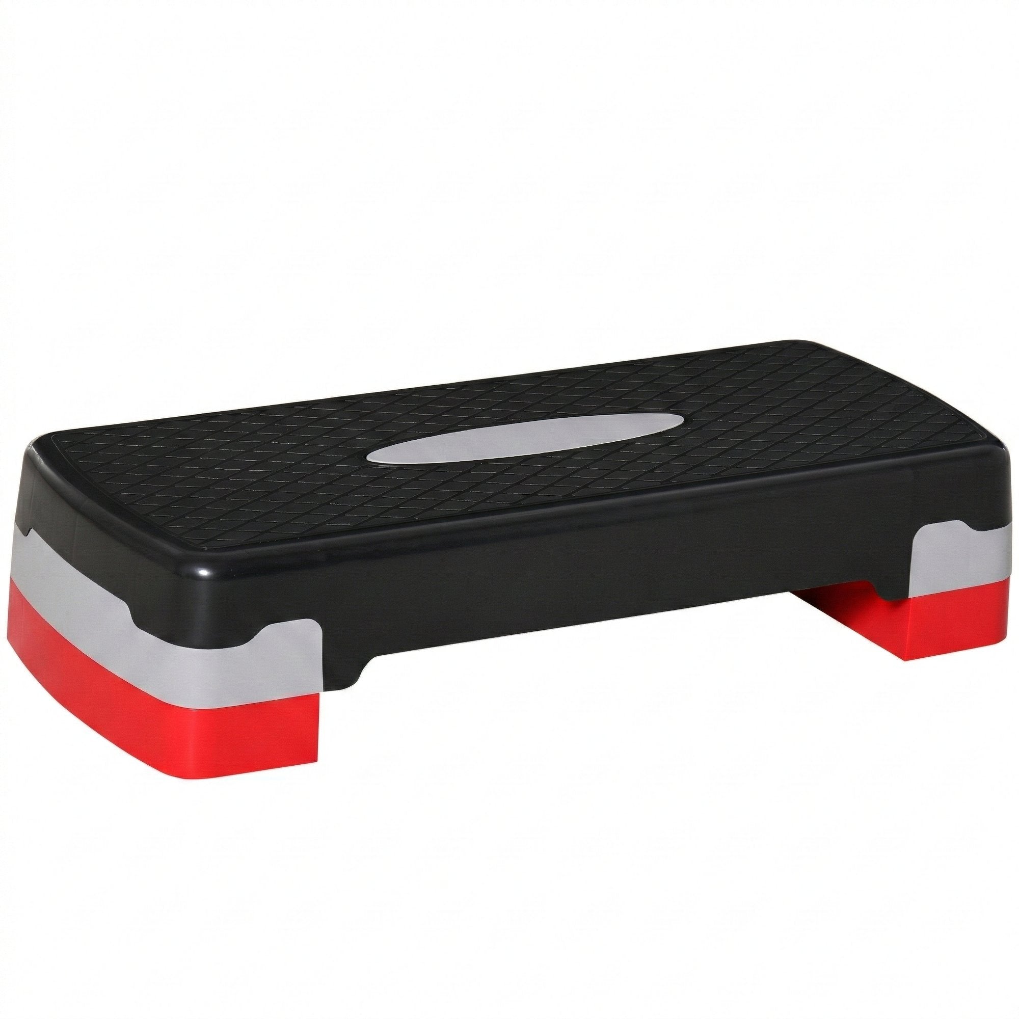 Stepper Fitness pentru Aerobic Negru-Rosu, Reglabil pe 2 Inaltimi (10-15 cm) 6