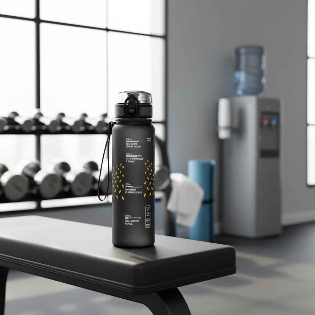 Sticlă de Apă 650 ml Tritan - Rezistentă la Șocuri, Ideală pentru Fitness 3