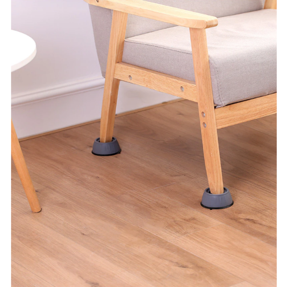 Set 4 Suporturi Antivibrații pentru Mașina de Spălat, Piciorușe Anti-Zgomot