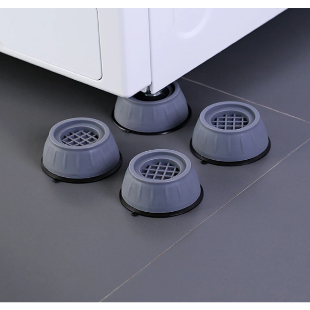 Set 4 Suporturi Antivibrații pentru Mașina de Spălat, Piciorușe Anti-Zgomot