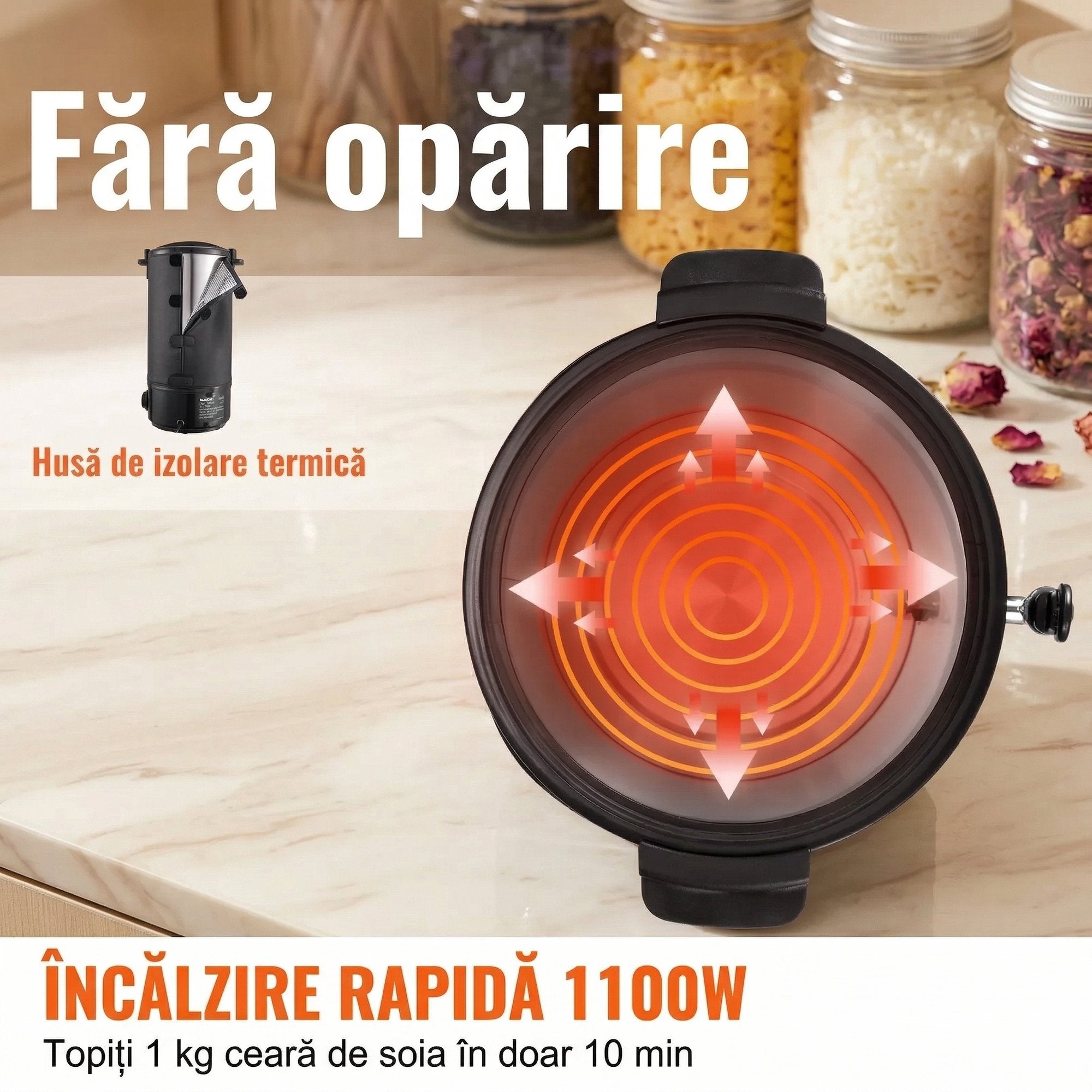 Topitor Electric de Ceara 10L – 1100W, Control Temperatura 30-110°C 5