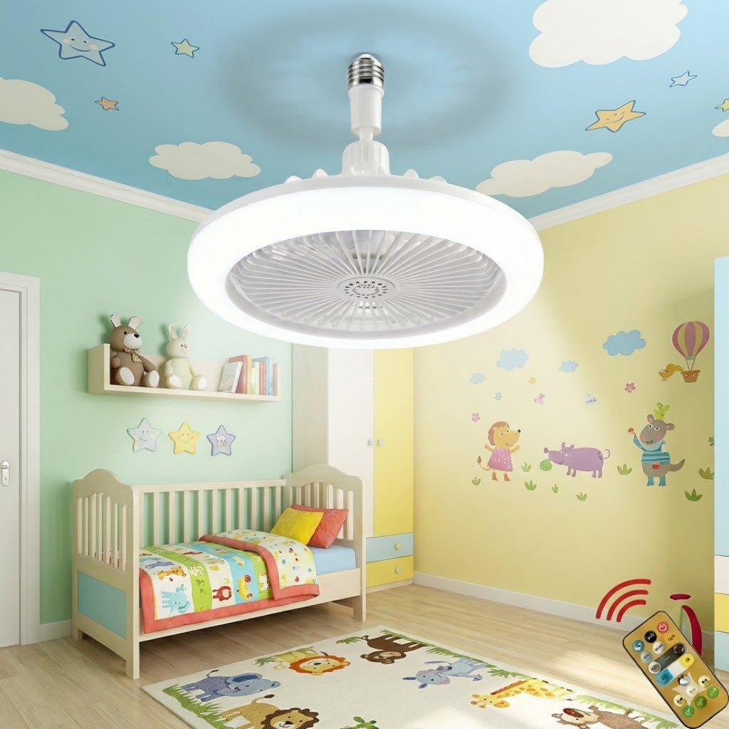 Lampa LED tavan, cu ventilator si telecomanda, 30W