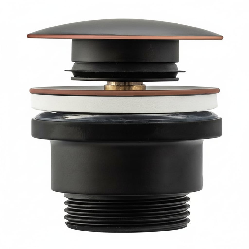 Ventil Click-Clack Lavoar Universal Negru Mat Pentru Lavoar 3